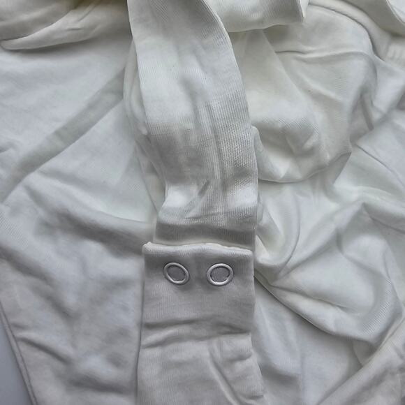 Naked Wardrobe Womans size M Classic Smooth Scoop Tank Bodysuit White Modal NEW - Picture 5 of 8